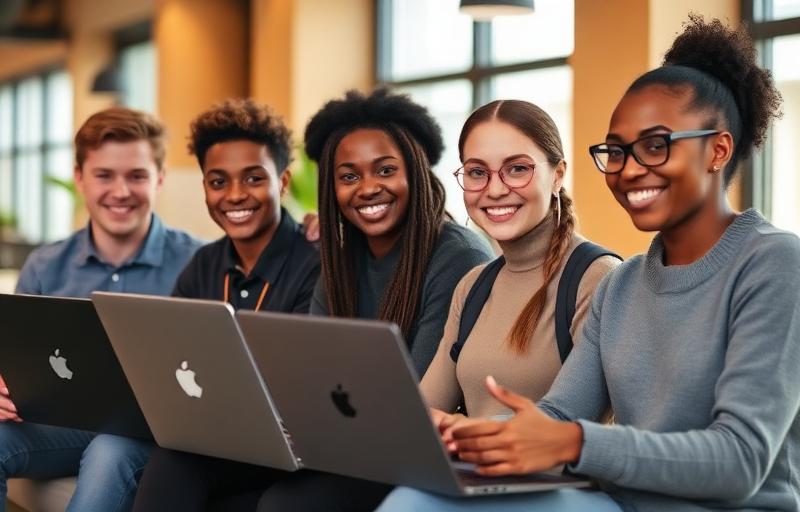 Graduates building AI career portfolios